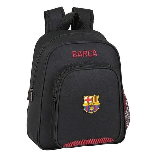 Plecak szkolny dla chłopca czarny FC Barcelona piłka nożna z elementami odblaskowymi f.c. barcelona