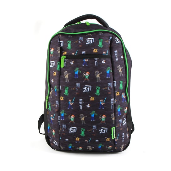 Plecak szkolny dla chłopca czarny Minecraft dwukomorowy Minecraft