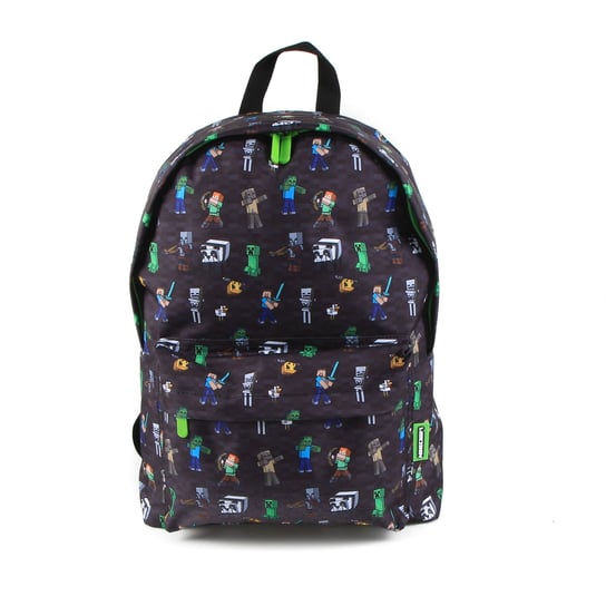 Plecak szkolny dla chłopca czarny Minecraft jednokomorowy Minecraft