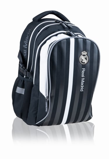Plecak szkolny dla chłopca czarny Real Madrid PlayStation  trzykomorowy Real Madrid