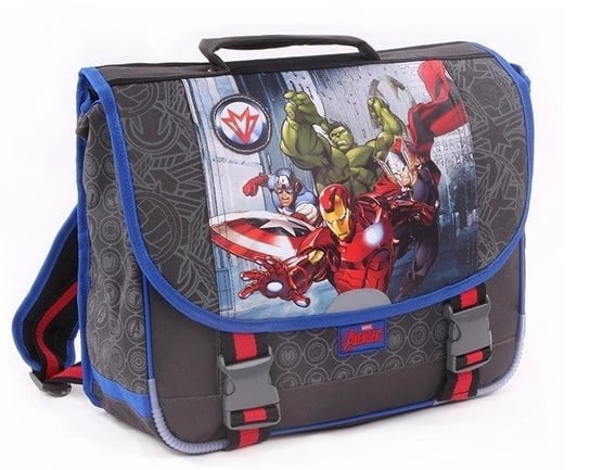 Plecak szkolny dla chłopca czarny Vadobag Avengers jednokomorowy Vadobag