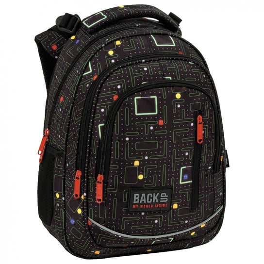 Plecak szkolny dla chłopca i dziewczynki BackUp Pac-Man dwukomorowy BackUp