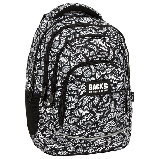 Plecak szkolny dla chłopca i dziewczynki biały BackUp czterokomorowy BackUp