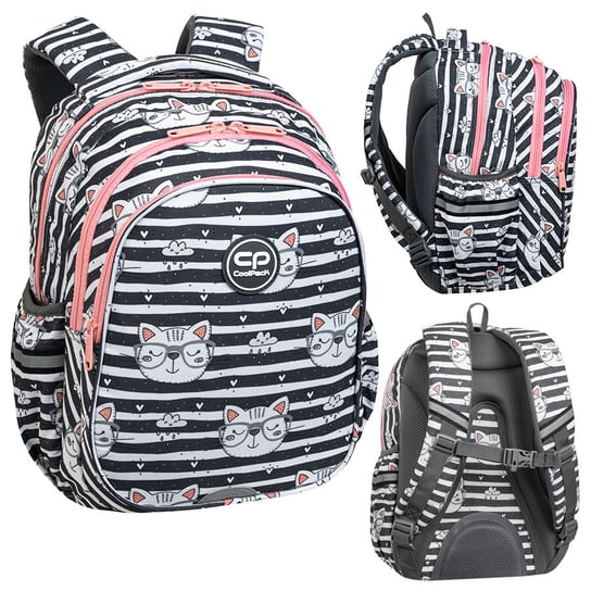 Plecak szkolny dla chłopca i dziewczynki biały CoolPack trzykomorowy CoolPack