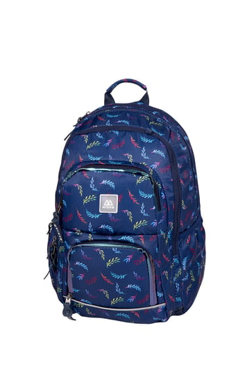 Plecak szkolny dla chłopca i dziewczynki ciemnoniebieski Mybaq trzykomorowy Mybaq