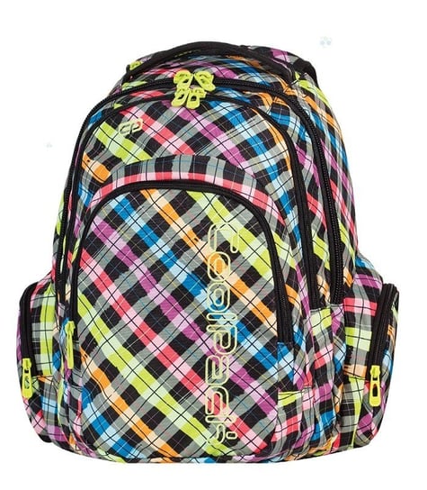 Plecak szkolny dla chłopca i dziewczynki  CoolPack kratka jednokomorowy CoolPack