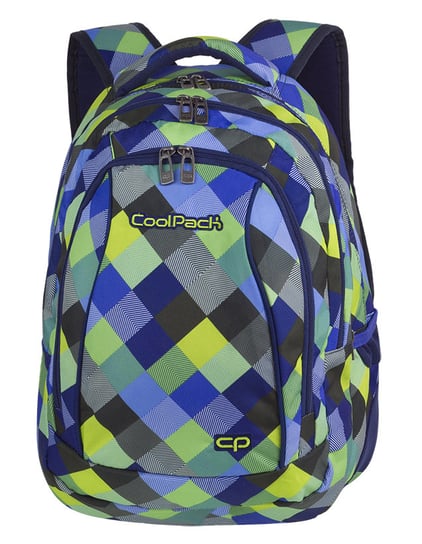 Plecak szkolny dla chłopca i dziewczynki  CoolPack szachownica trzykomorowy CoolPack