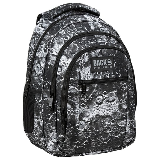 Plecak szkolny dla chłopca i dziewczynki czarny BackUp trzykomorowy BackUp