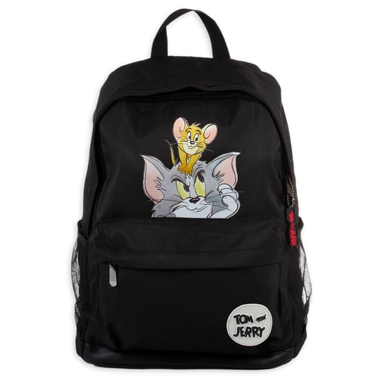 Plecak szkolny dla chłopca i dziewczynki czarny Empik Tom i Jerry Kolekcja Tom & Jerry jednokomorowy Empik