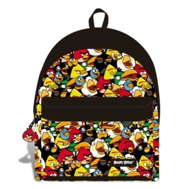 Plecak szkolny dla chłopca i dziewczynki czarny Euromic AS Angry Birds jednokomorowy Euromic AS
