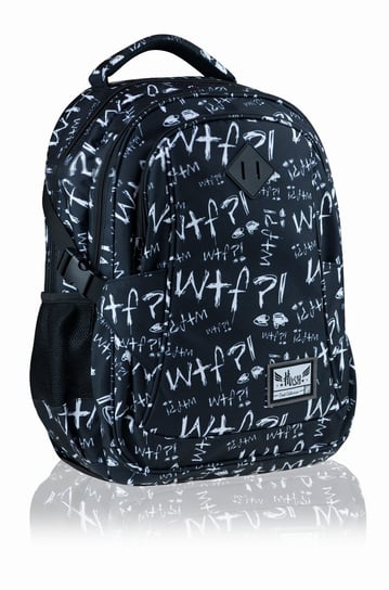 Plecak szkolny dla chłopca i dziewczynki czarny Hash trzykomorowy Hash