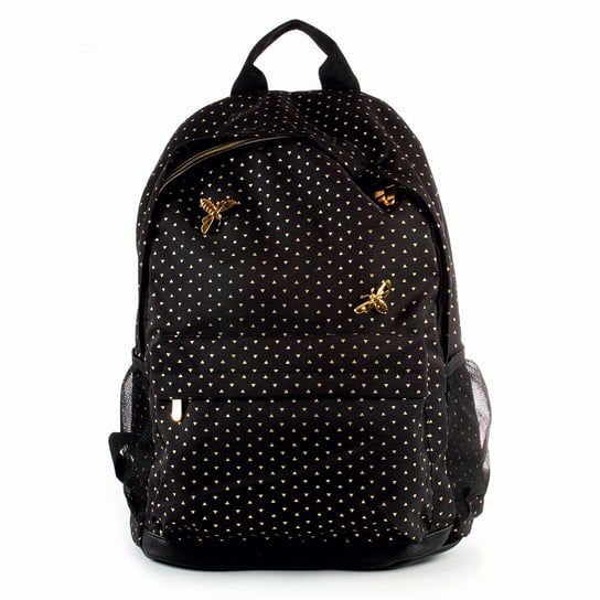Plecak szkolny dla chłopca i dziewczynki czarny Paperdot Kolekcja Bee Happy Paperdot