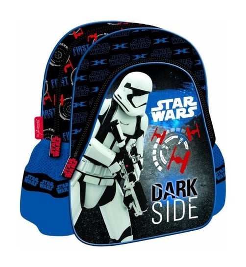 Plecak szkolny dla chłopca i dziewczynki czarny St.Majewski Star Wars jednokomorowy St.Majewski