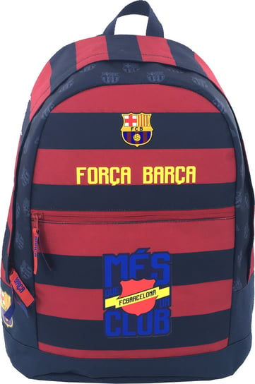 Plecak szkolny dla chłopca i dziewczynki czerwony Eurocom FC Barcelona jednokomorowy Eurocom