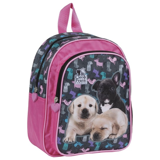 Plecak szkolny dla chłopca i dziewczynki  Derform Cleo i Frank pies jednokomorowy Derform
