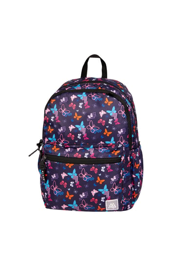 Plecak szkolny dla chłopca i dziewczynki fioletowy Mybaq dwukomorowy Mybaq