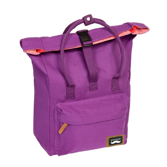 Plecak szkolny dla chłopca i dziewczynki fioletowy Starpak jednokomorowy Starpak