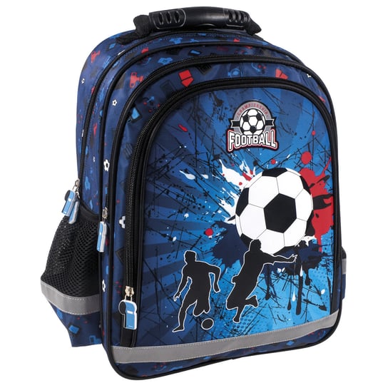 Plecak szkolny dla chłopca i dziewczynki  football dwukomorowy football