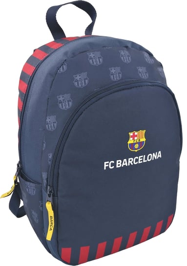 Plecak szkolny dla chłopca i dziewczynki granatowy Eurocom FC Barcelona jednokomorowy Eurocom