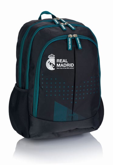 Plecak szkolny dla chłopca i dziewczynki granatowy Real Madrid Real Madryt trzykomorowy Real Madrid