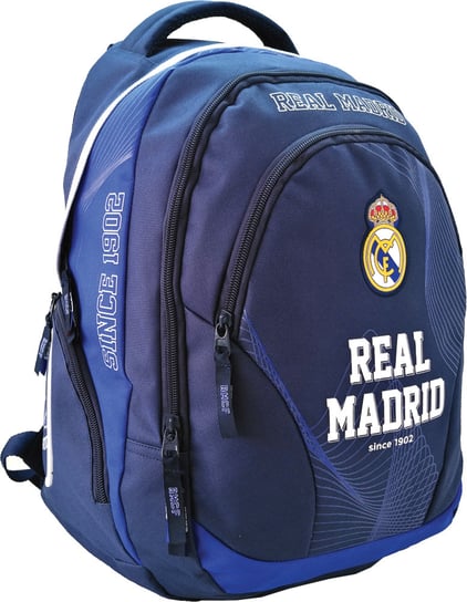 Plecak szkolny dla chłopca i dziewczynki granatowy Real Madryt Eurocom