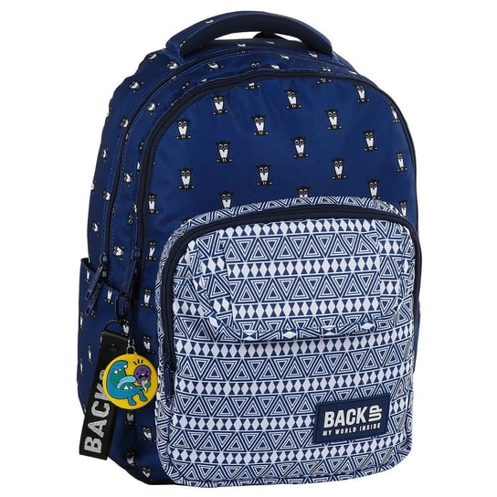 Plecak szkolny dla chłopca i dziewczynki granatowy Starpak trzykomorowy Starpak