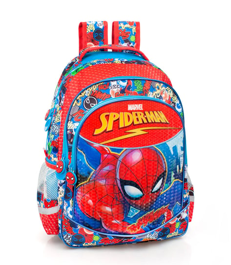 Plecak szkolny dla chłopca i dziewczynki J.M. Inacio Spider-Man trzykomorowy J.M. Inacio