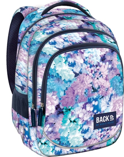 Plecak szkolny dla chłopca i dziewczynki jasnofioletowy BackUp trzykomorowy BackUp