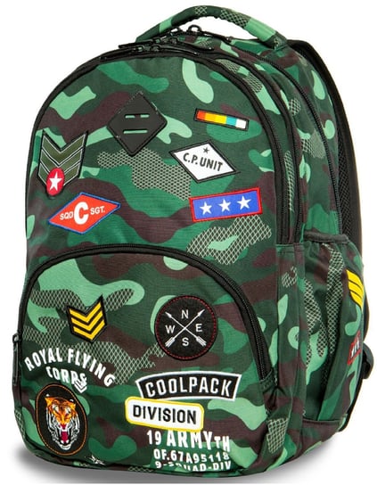 Plecak szkolny dla chłopca i dziewczynki moro CoolPack trzykomorowy CoolPack