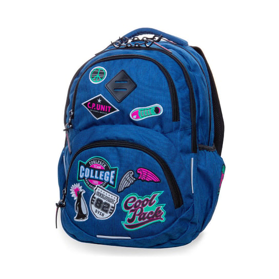 Plecak szkolny dla chłopca i dziewczynki niebieski CoolPack dwukomorowy CoolPack