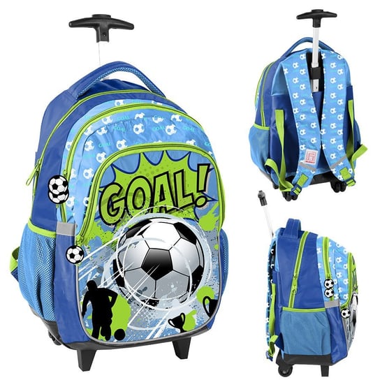 Plecak szkolny dla chłopca i dziewczynki niebieski  dwukomorowy Paso