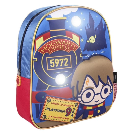 Plecak szkolny dla chłopca i dziewczynki niebieski Kemis - House of Gadgets Harry Potter jednokomorowy Kemis - House of Gadgets