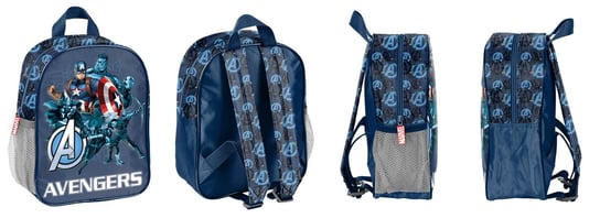 Plecak szkolny dla chłopca i dziewczynki niebieski Paso Marvel jednokomorowy Paso