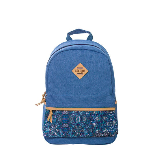 Plecak szkolny dla chłopca i dziewczynki niebieski Strigo jednokomorowy Strigo
