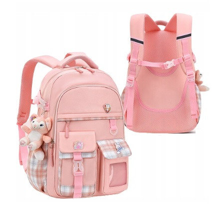 Plecak szkolny dla chłopca i dziewczynki różowy Inna marka