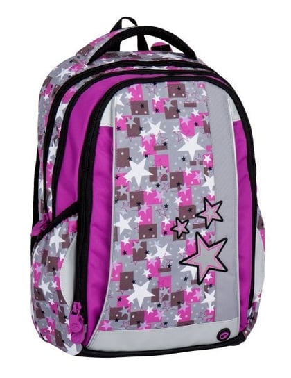 Plecak szkolny dla chłopca i dziewczynki różowy BAGMASTER trzykomorowy BAGMASTER