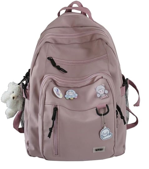 Plecak szkolny dla chłopca i dziewczynki różowy Hopki Hopki