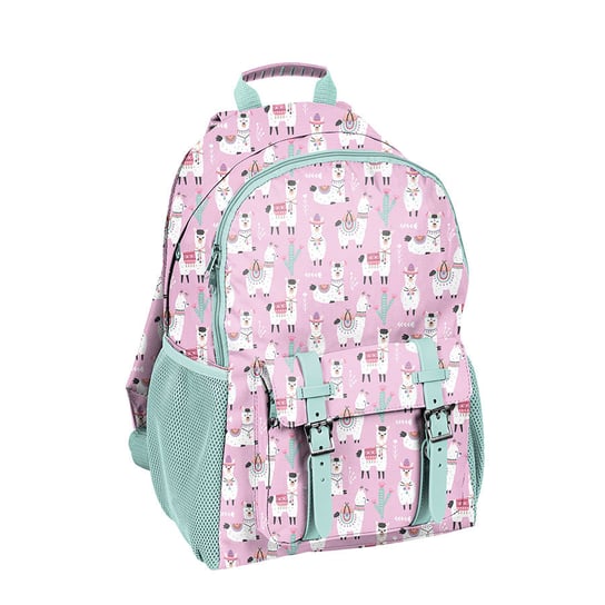 Plecak szkolny dla chłopca i dziewczynki różowy Paso dwukomorowy Paso