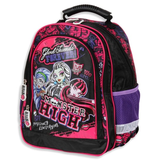 Plecak szkolny dla chłopca i dziewczynki St.Majewski Monster High dwukomorowy St.Majewski