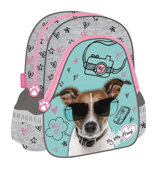 Plecak szkolny dla chłopca i dziewczynki  St.Majewski pies jednokomorowy St.Majewski