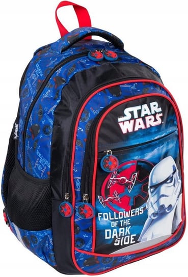 Plecak szkolny dla chłopca i dziewczynki  Star Wars gwiezdne wojny Star Wars bajkowy czterokomorowy Star Wars gwiezdne wojny