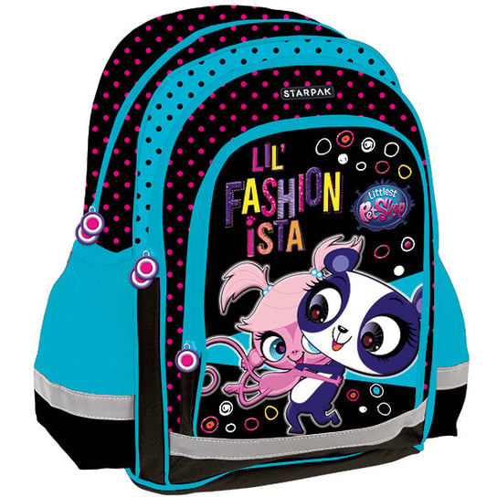 Plecak szkolny dla chłopca i dziewczynki  Starpak Littlest Pet Shop dwukomorowy Starpak