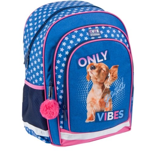Plecak szkolny dla chłopca i dziewczynki  Starpak pies dwukomorowy Starpak
