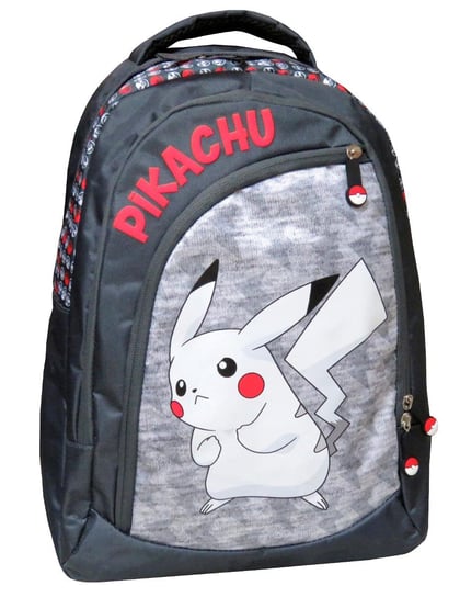 Plecak szkolny dla chłopca i dziewczynki szary CYP Brands Pokemon jednokomorowy CYP Brands
