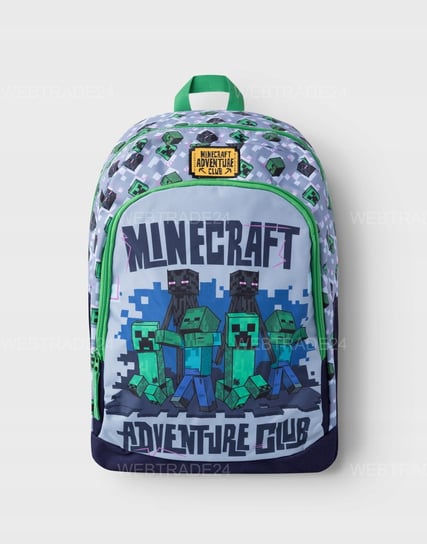 Plecak szkolny dla chłopca i dziewczynki szary Minecraft Minecraft™ Minecraft
