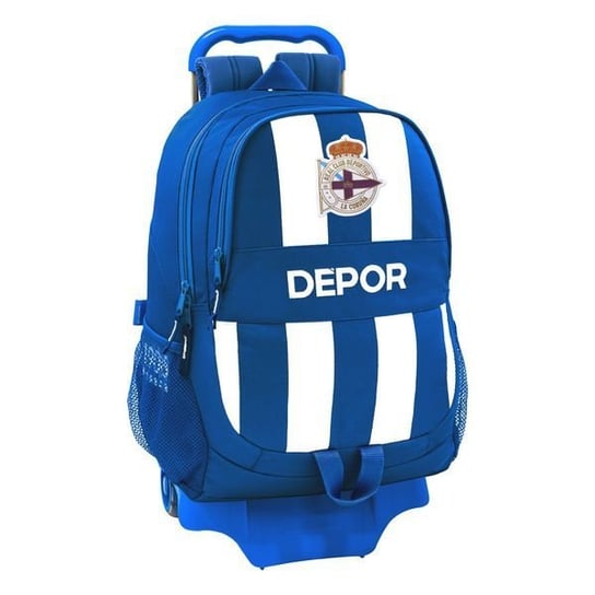 Plecak szkolny dla chłopca niebieski Evolution R. C. Deportivo de La Coruña piłka nożna r. c. deportivo de la coruña