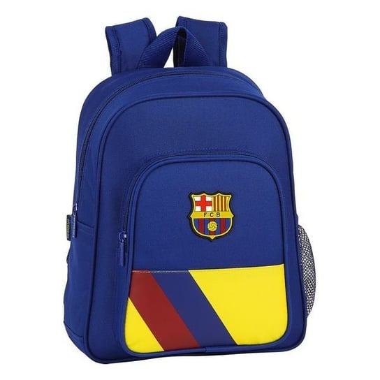 Plecak szkolny dla chłopca niebieski FC Barcelona z elemantami odblaskowymi f.c. barcelona