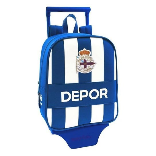 Plecak szkolny dla chłopca niebieski R. C. Deportivo de La Coruña piłka nożna r. c. deportivo de la coruña