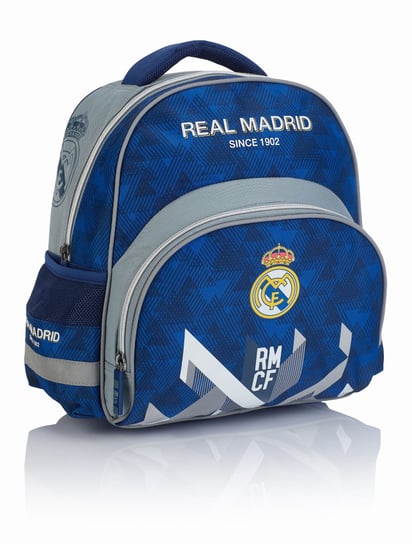 Plecak szkolny dla chłopca niebieski Real Madrid Real Madryt jednokomorowy Real Madrid