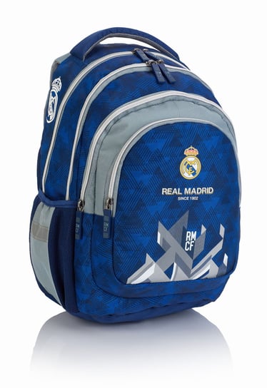 Plecak szkolny dla chłopca Real Madrid FC Barcelona czterokomorowy Real Madrid